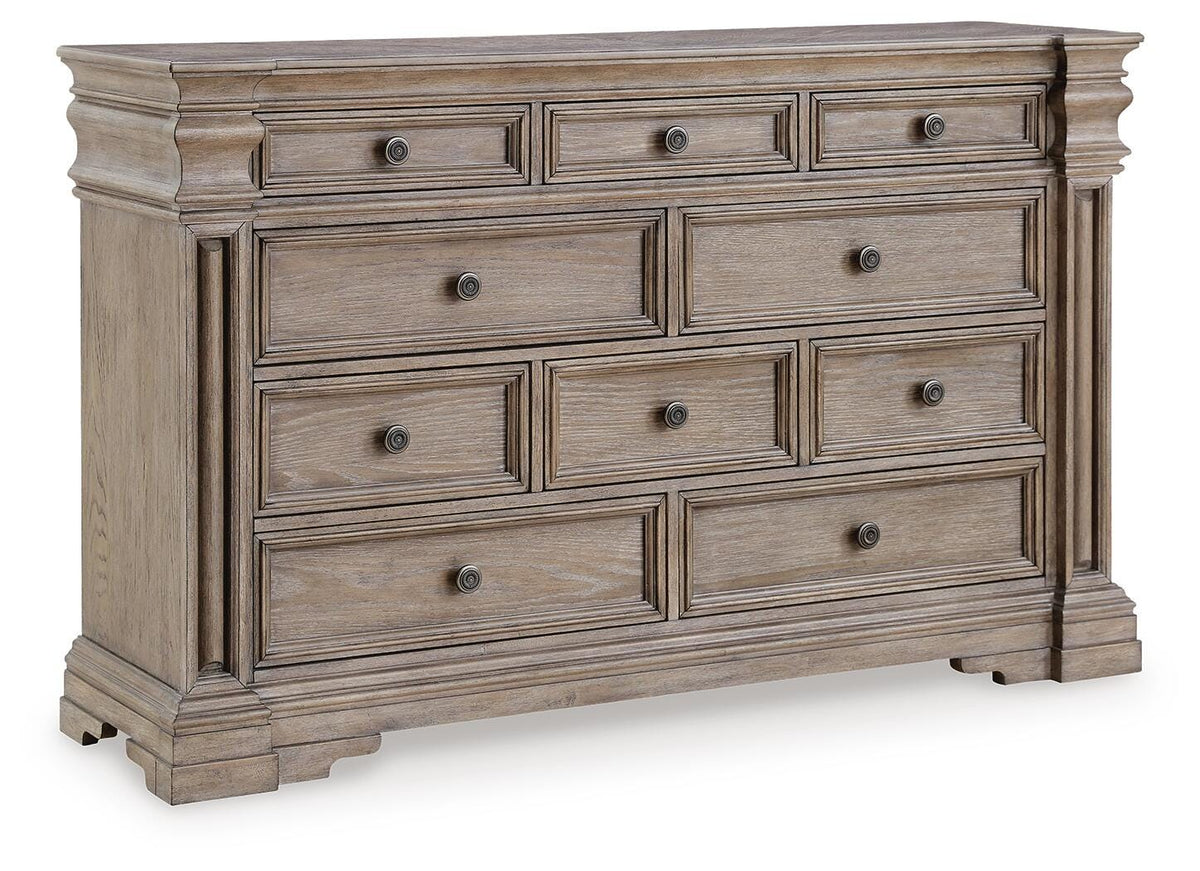 Blairhurst Dresser in Light Grayish Brown, closed view
