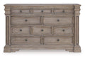 Blairhurst Queen Panel Bed with Mirrored Dresser