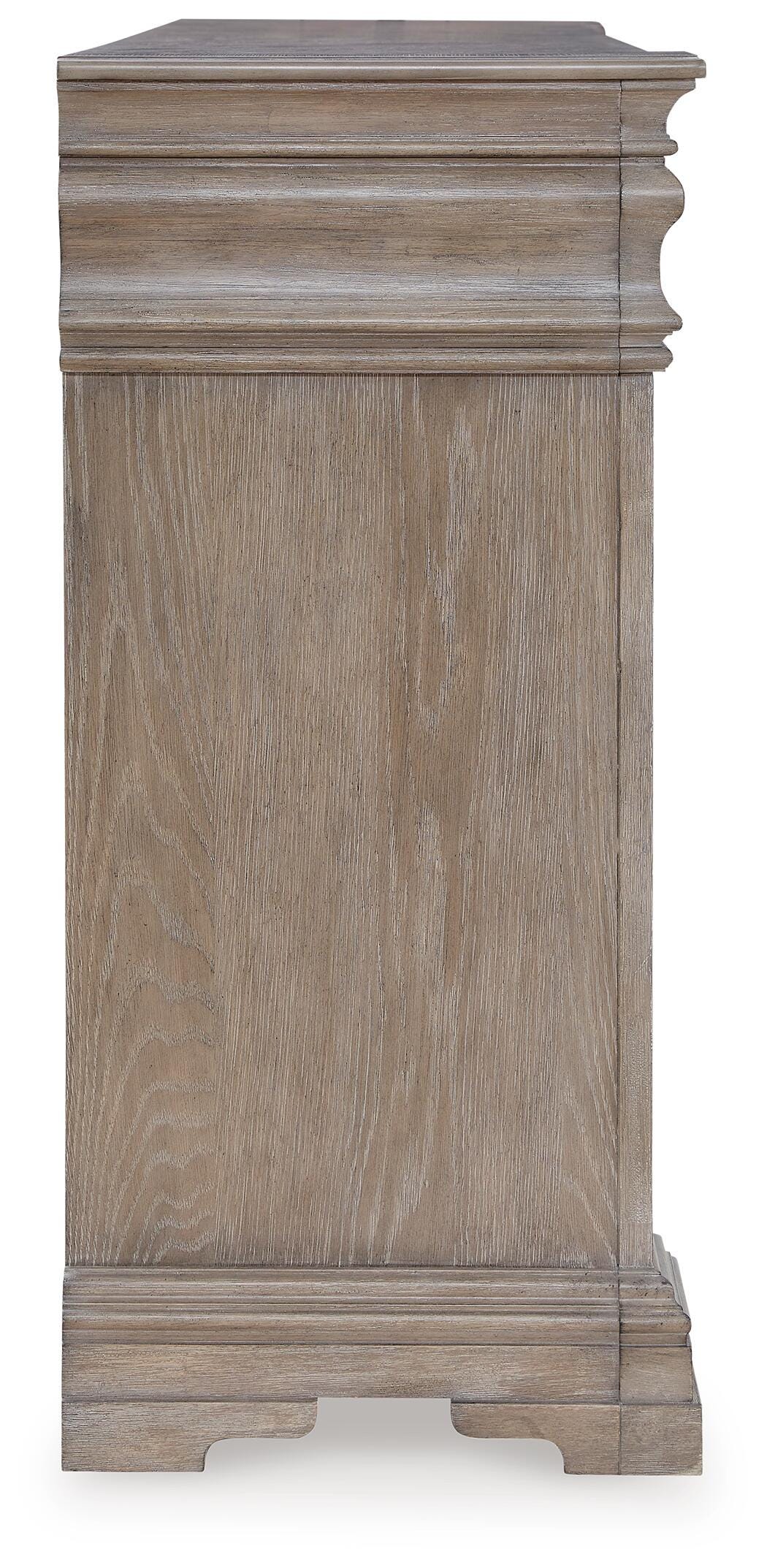Blairhurst Dresser in Light Grayish Brown, side view