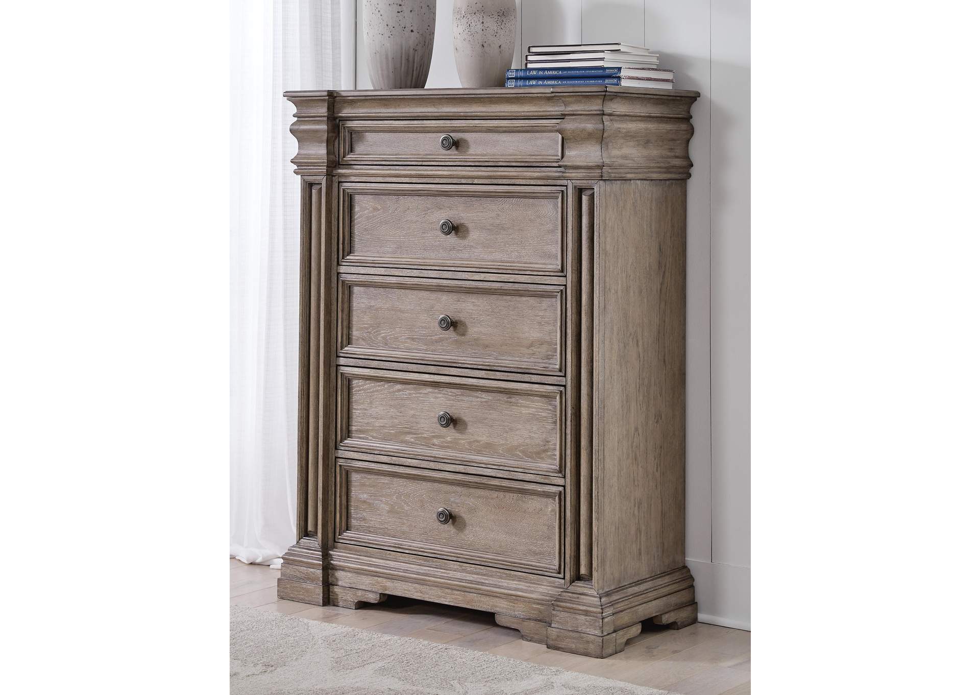 Blairhurst Queen Panel Bed, Dresser, Mirror, Chest and Nightstand