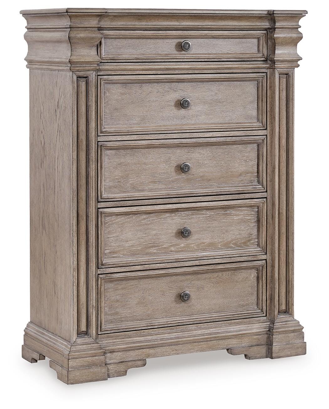 Blairhurst Chest of Drawers in Light Grayish Brown, closed view