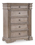 Blairhurst Chest of Drawers in Light Grayish Brown, closed view