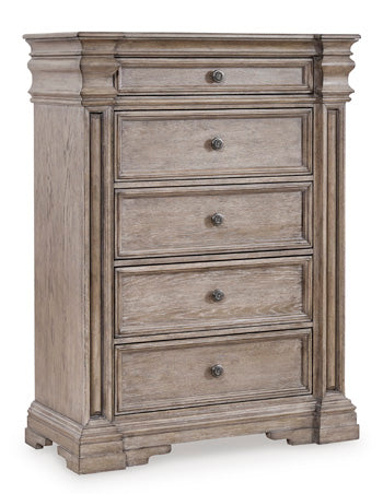 Blairhurst Chest of Drawers in Light Grayish Brown, closed view
