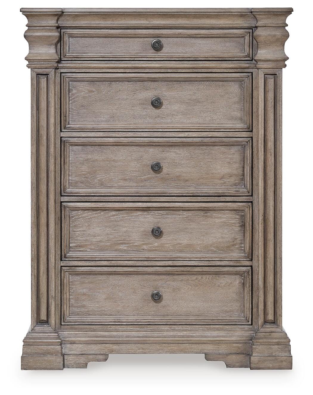 Blairhurst Chest of Drawers in Light Grayish Brown, front view
