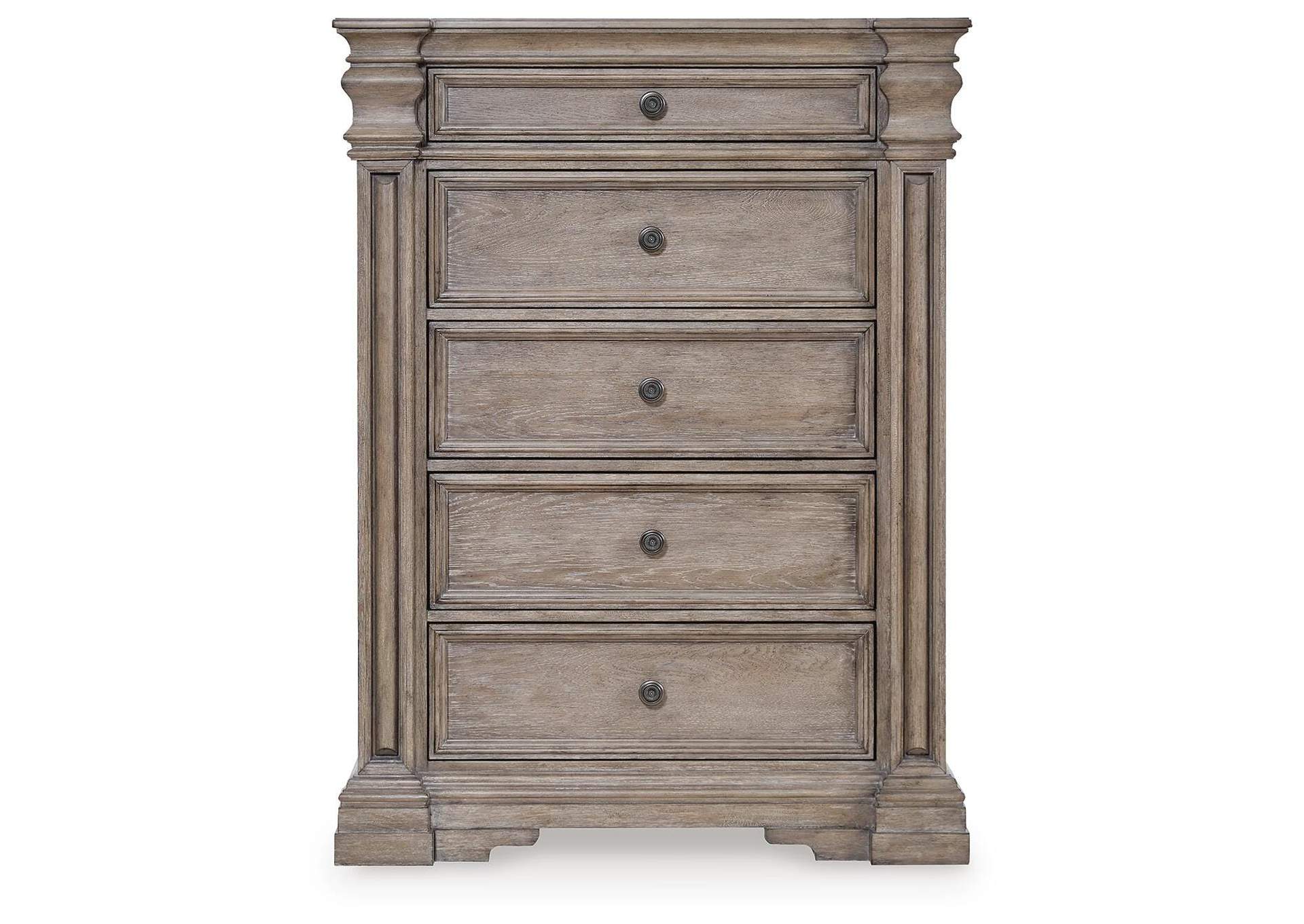 Blairhurst California King Panel Bed, Dresser, Mirror, Chest and Nightstand front view