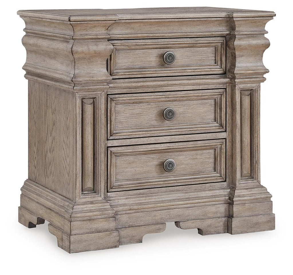 Blairhurst Nightstand in Light Grayish Brown, closed view