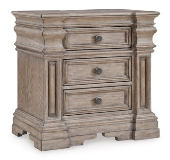 Blairhurst Nightstand in Light Grayish Brown, closed view