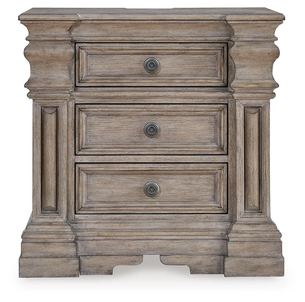 Blairhurst Nightstand in Light Grayish Brown, front view