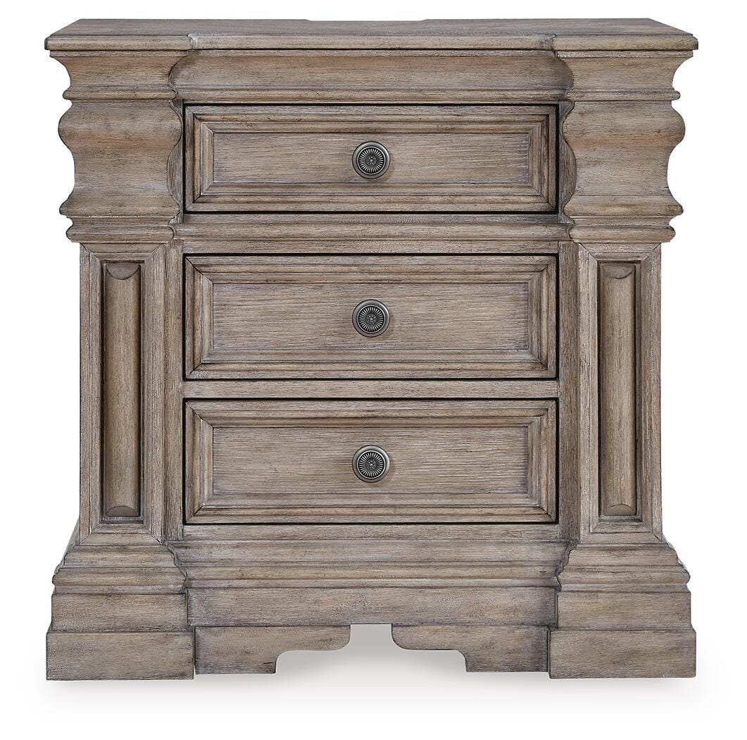 Blairhurst Nightstand in Light Grayish Brown, front view