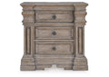 Blairhurst King Panel Bed with Mirrored Dresser and Nightstand