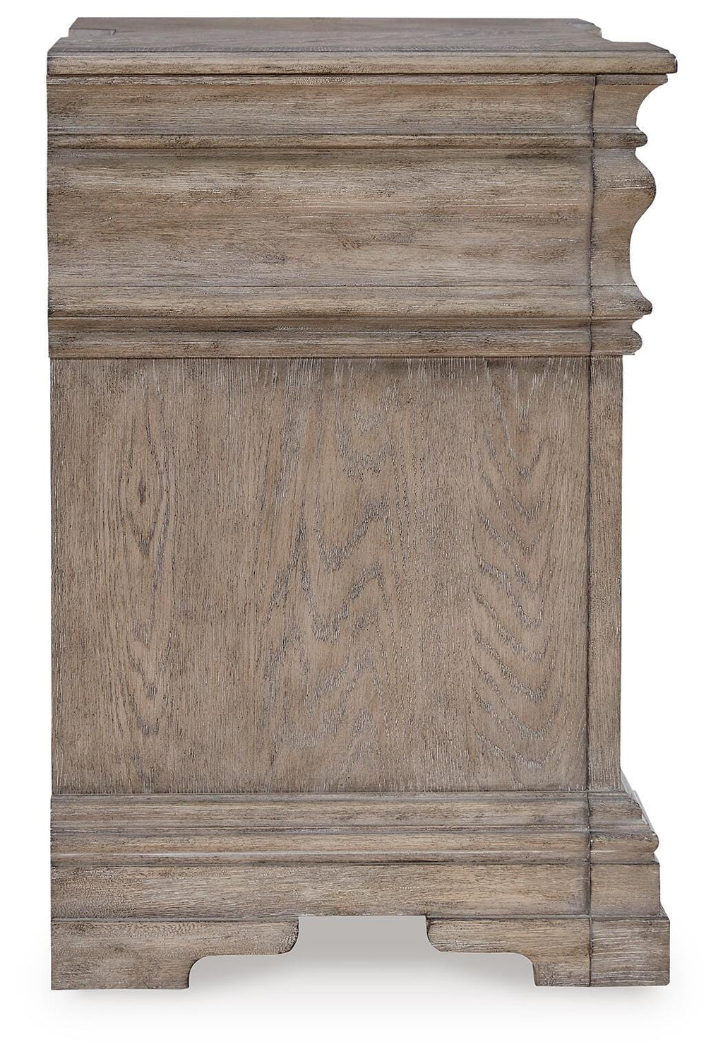 Blairhurst Nightstand in Light Grayish Brown, side view