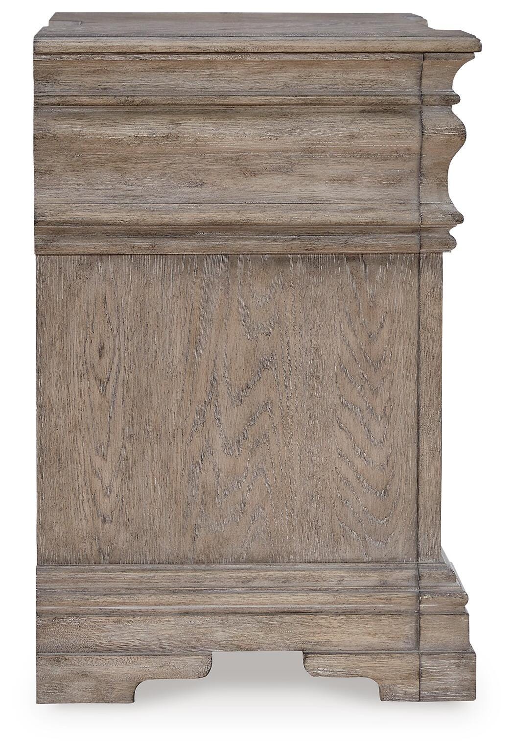 Blairhurst Nightstand in Light Grayish Brown, side view