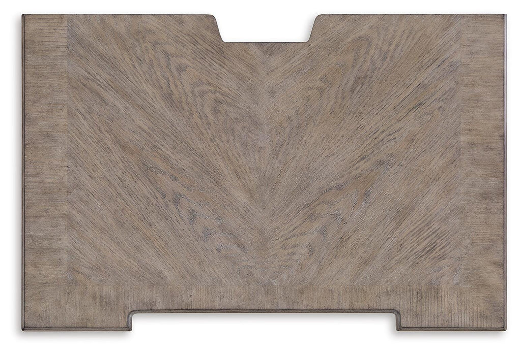 Blairhurst Nightstand in Light Grayish Brown, top view