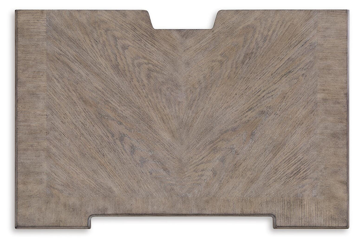 Blairhurst Nightstand in Light Grayish Brown, top view
