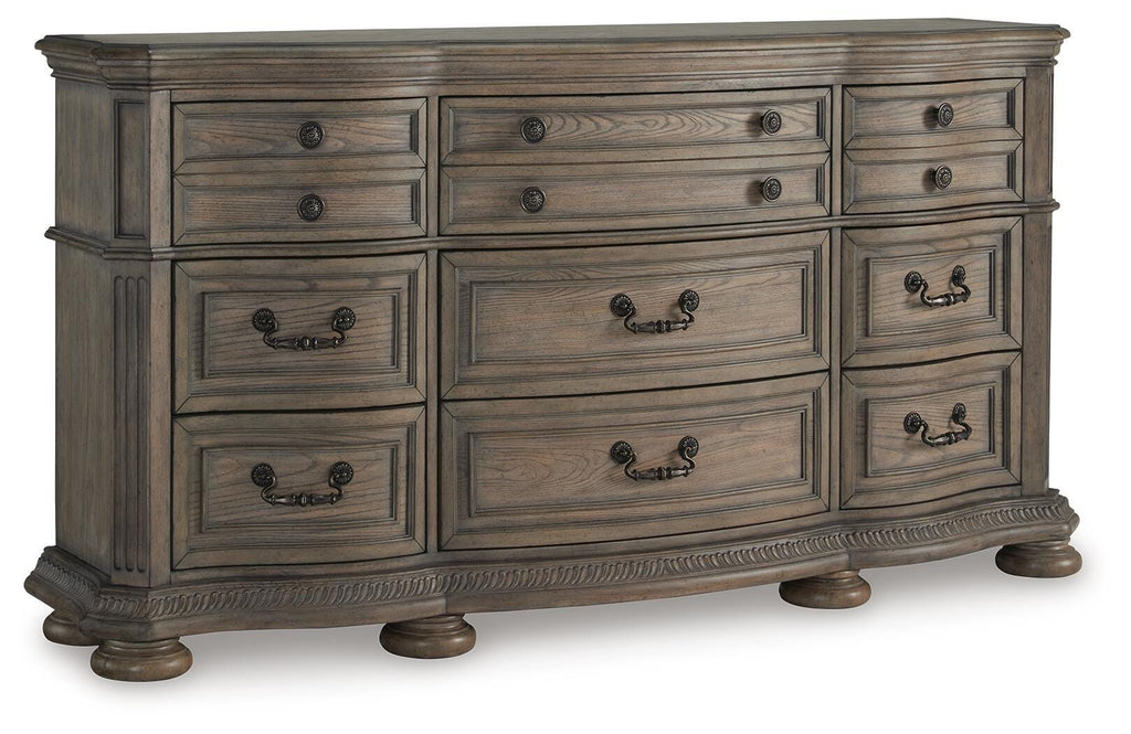 Ardenfield Dresser in Light Brown, closed view