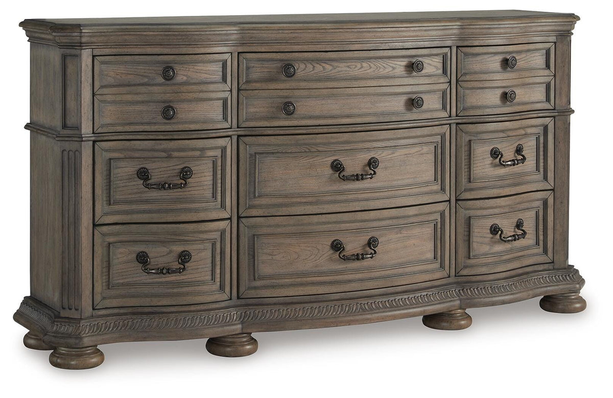 Ardenfield Dresser in Light Brown, closed view