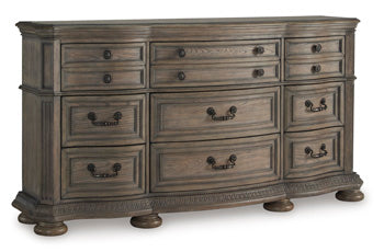 Ardenfield Dresser in Light Brown, closed view