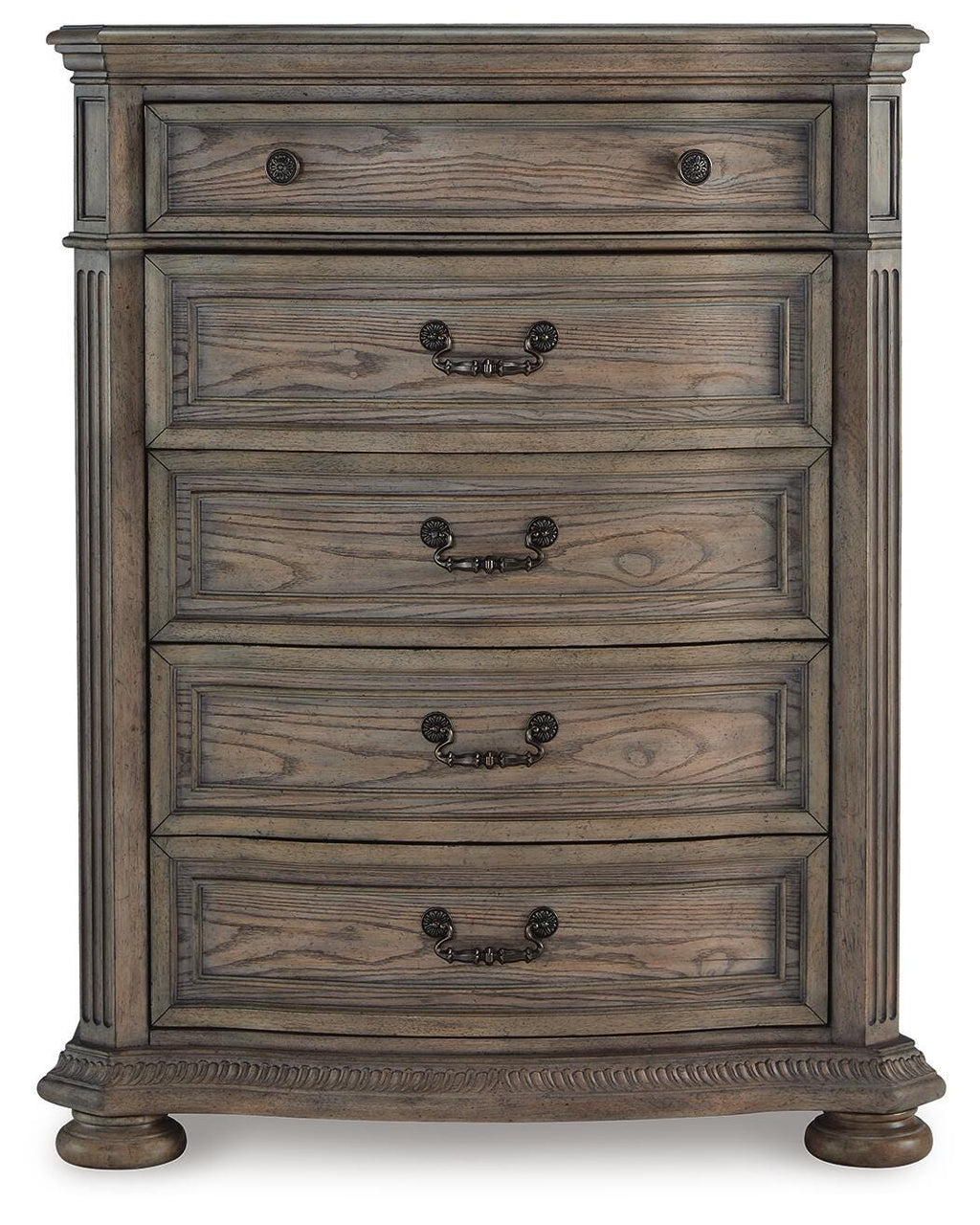 Ardenfield Chest of Drawers in Light Brown, front view