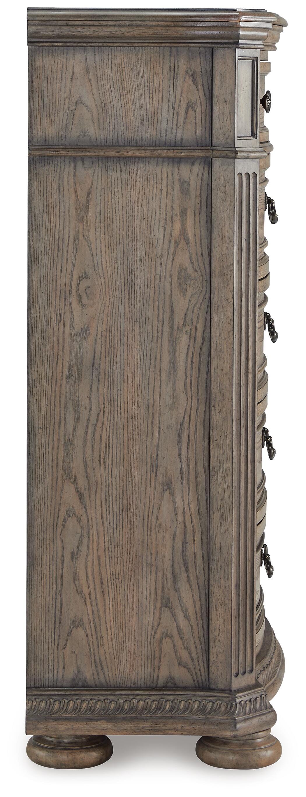 Ardenfield Chest of Drawers in Light Brown, side view