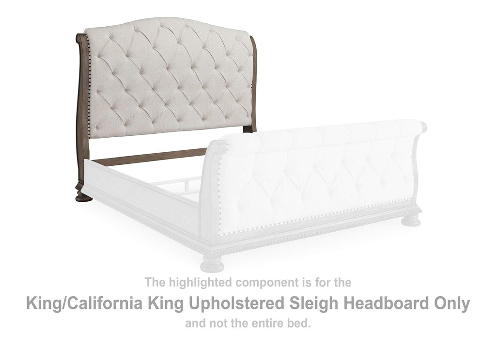 Ardenfield King Upholstered Sleigh Bed
