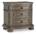 Ardenfield Nightstand in Light Brown, closed view