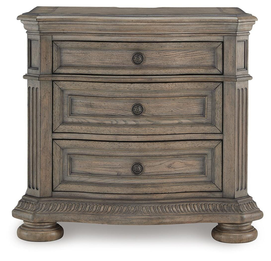 Ardenfield Nightstand in Light Brown, front view