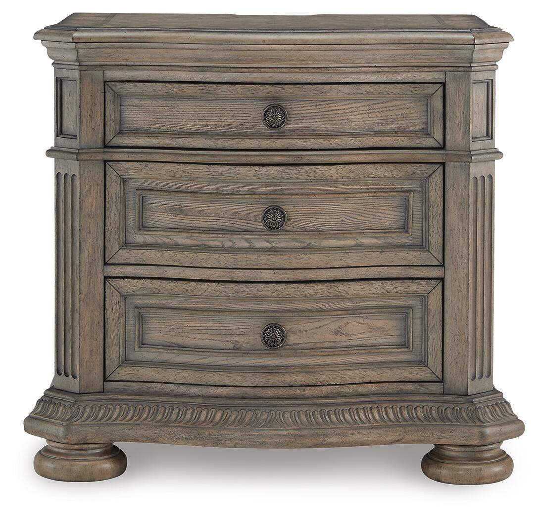 Ardenfield Nightstand in Light Brown, front view