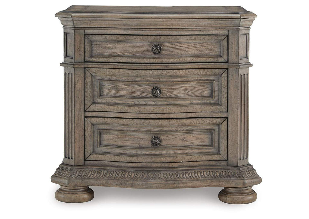 Ardenfield King Upholstered Sleigh Bed, Dresser, Mirror and 2 Nightstands