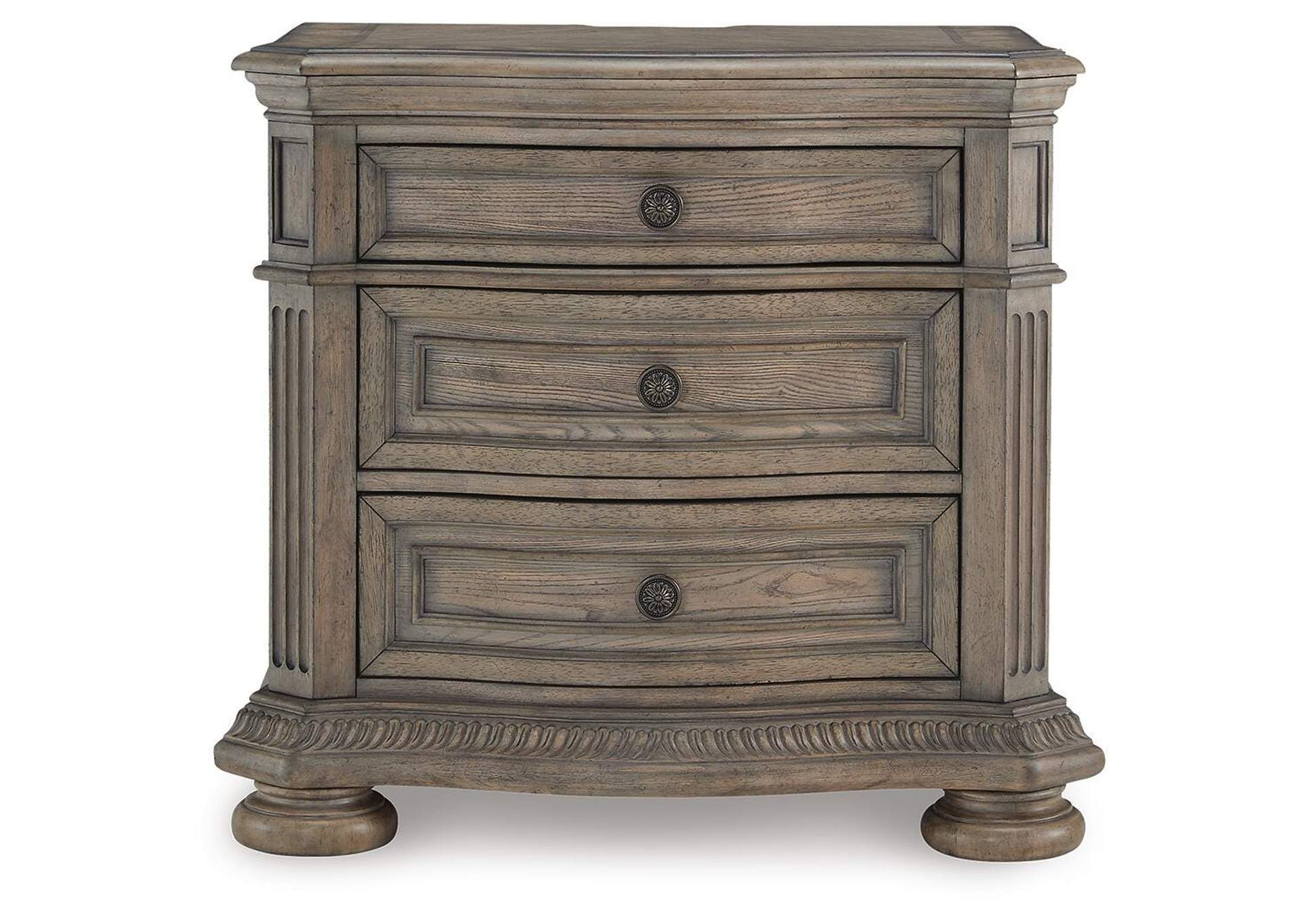 Ardenfield King Upholstered Sleigh Bed, Dresser, Mirror and 2 Nightstands