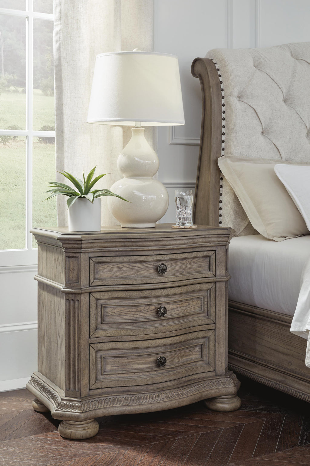 Ardenfield Nightstand in Light Brown, alternate view 3