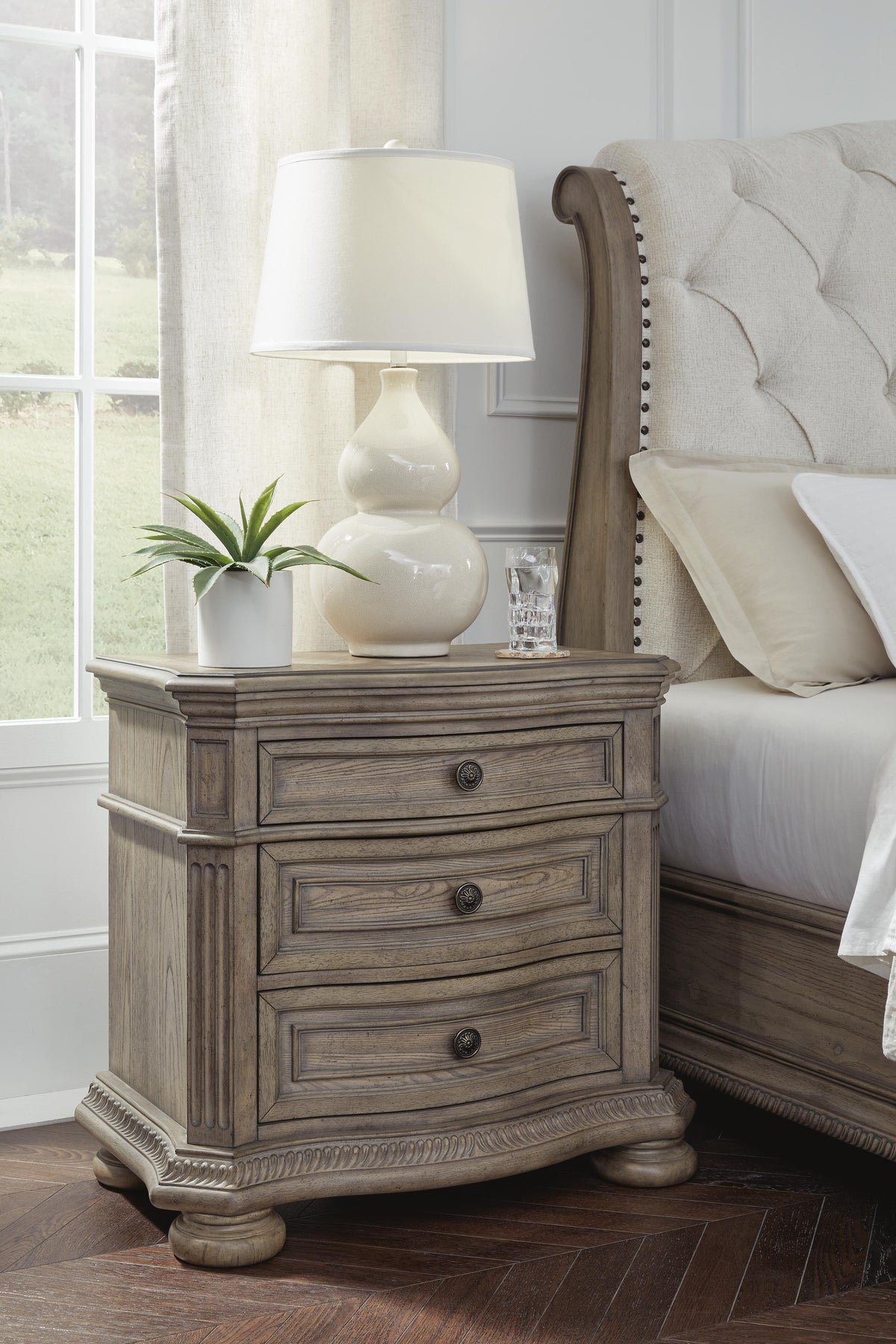 Ardenfield Nightstand in Light Brown, alternate view 3