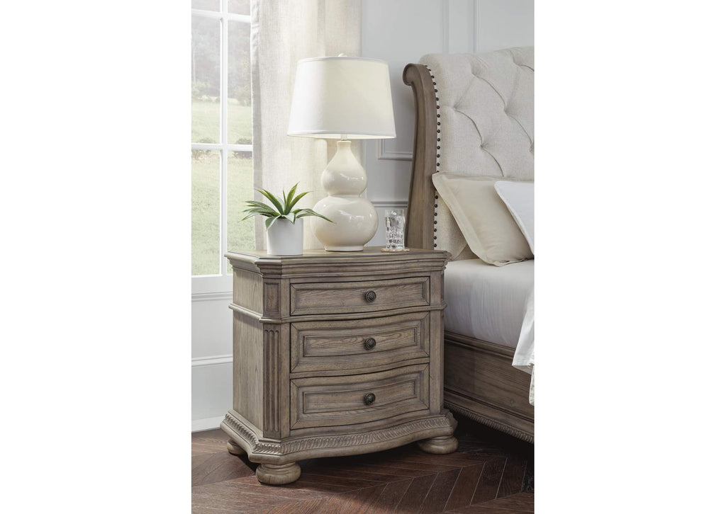 Ardenfield California King Upholstered Sleigh Bed, Dresser, Mirror, Chest and 2 Nightstands