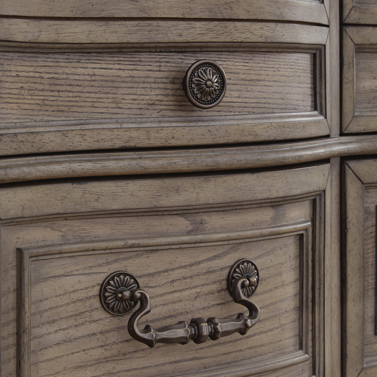 Ardenfield Dresser in Light Brown, detail view