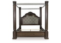 Maylee California King Canopy Bed, Dresser and Mirror