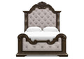 Maylee Queen Upholstered Bed, Dresser, Mirror and Chest