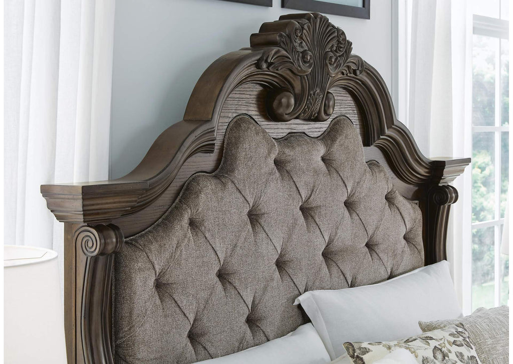 Maylee King Upholstered Bed detail