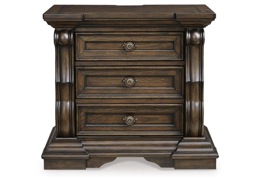 Maylee Queen Upholstered Bed and 2 Nightstands