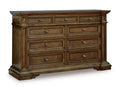 Frantanna Dresser in Brown, closed view