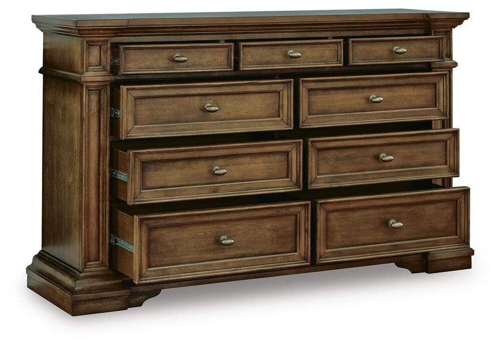 Frantanna Dresser in Brown, open view