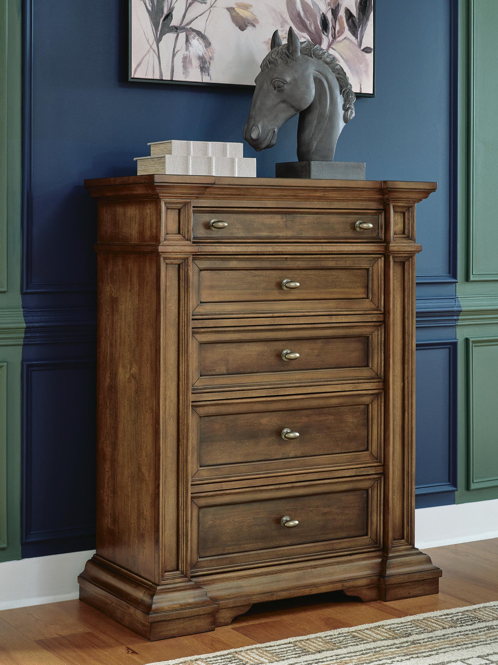 Frantanna Chest of Drawers in Brown, lifestyle view