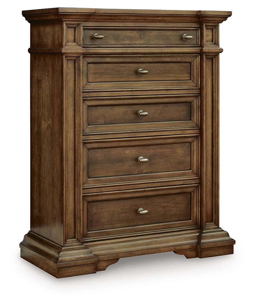 Frantanna Chest of Drawers in Brown, closed view