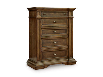 Frantanna Chest of Drawers in Brown, closed view