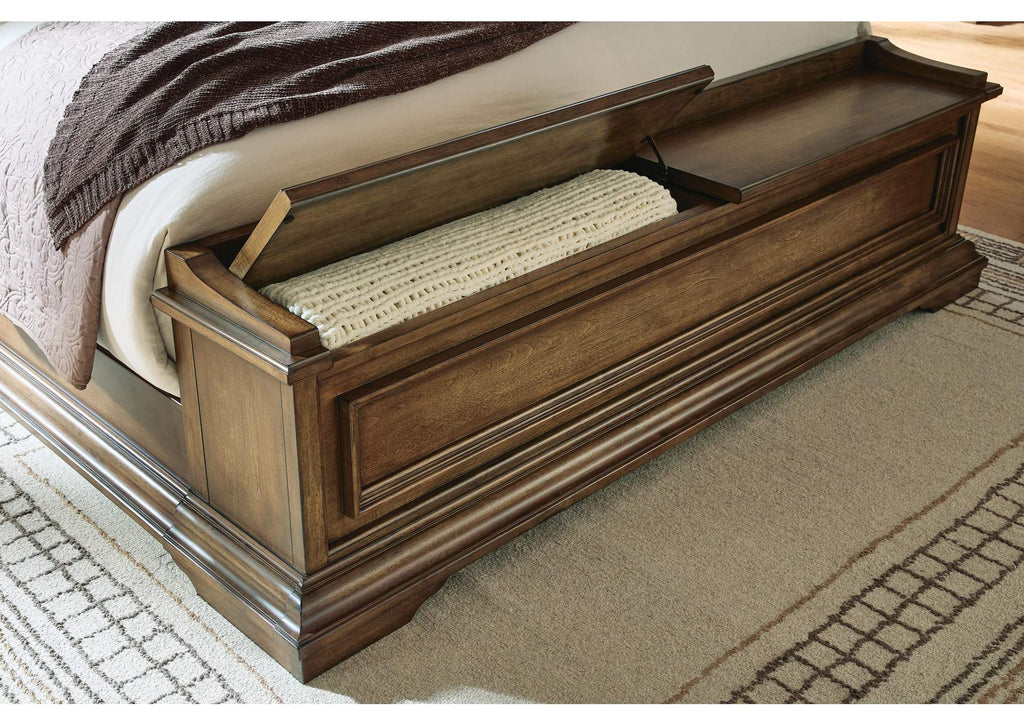 Frantanna Queen Panel Storage Bed detail