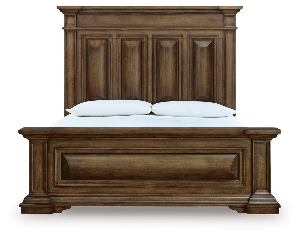 Frantanna King Panel Bed in Brown, front view
