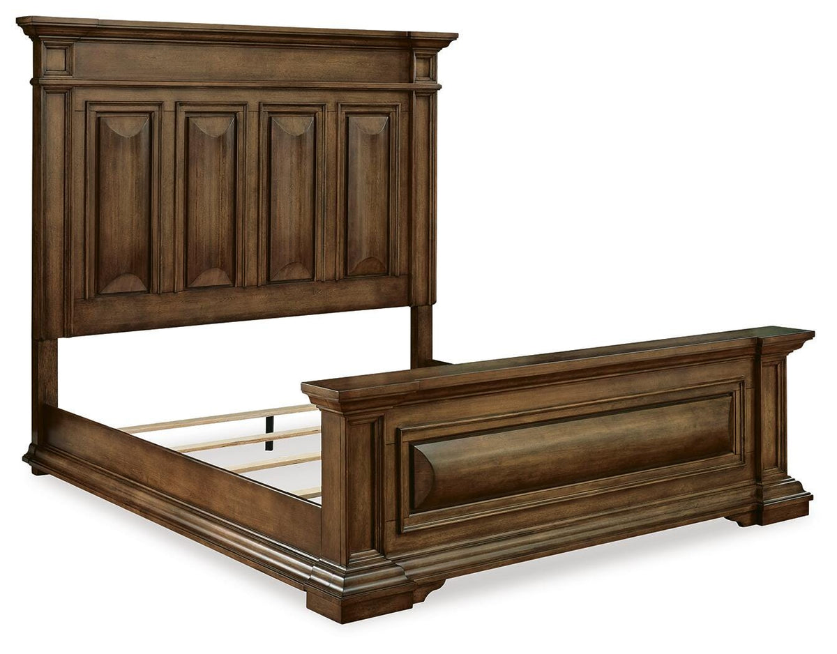 Frantanna King Panel Bed in Brown, angle view