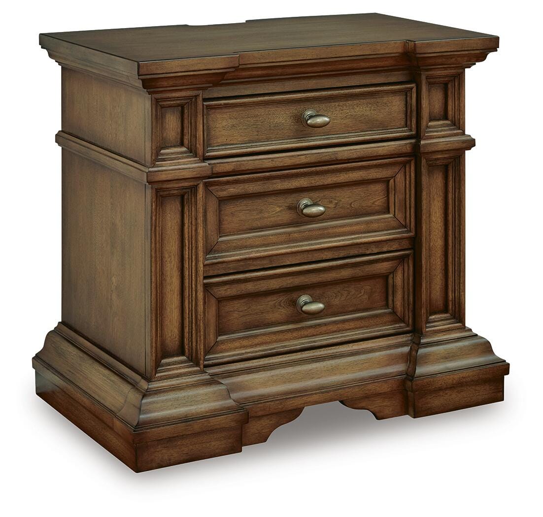 Frantanna Nightstand in Brown, closed view