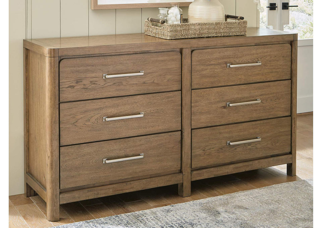 Cabalynn California King Upholstered Bed with Dresser