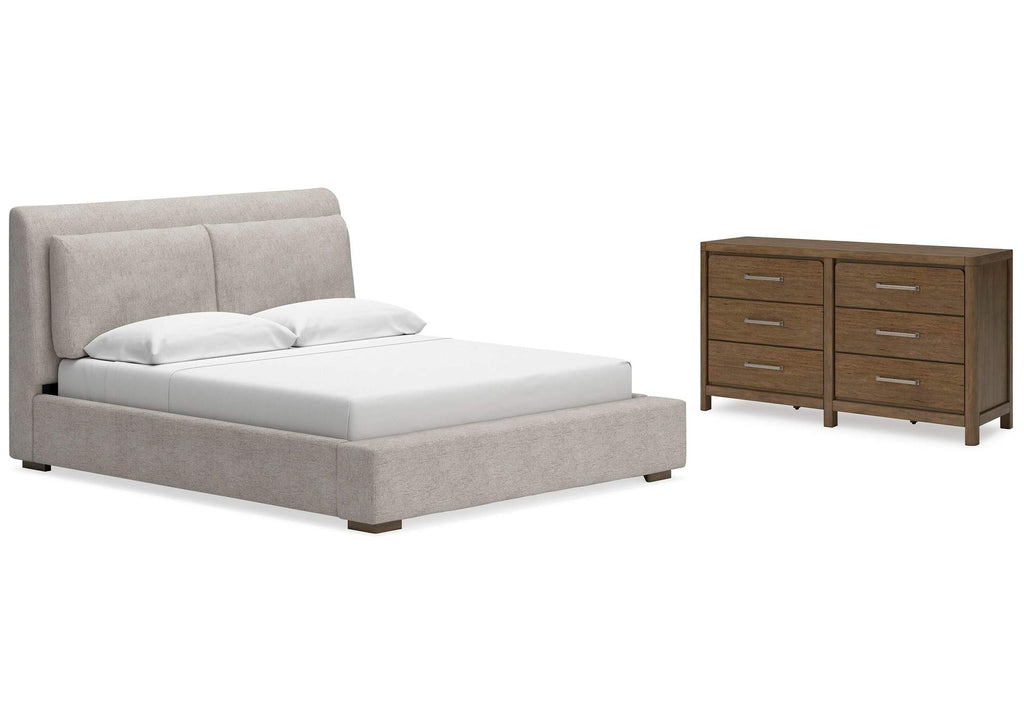 Cabalynn Queen Upholstered Bed with Dresser