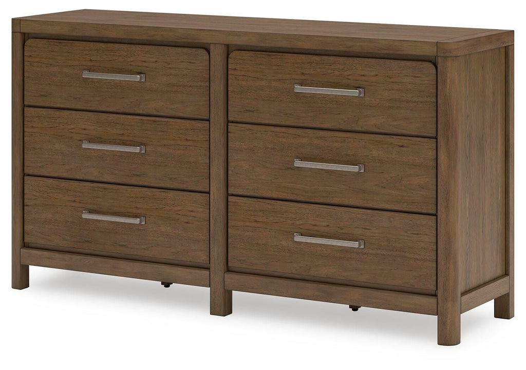Cabalynn Dresser in Light Brown, angle view