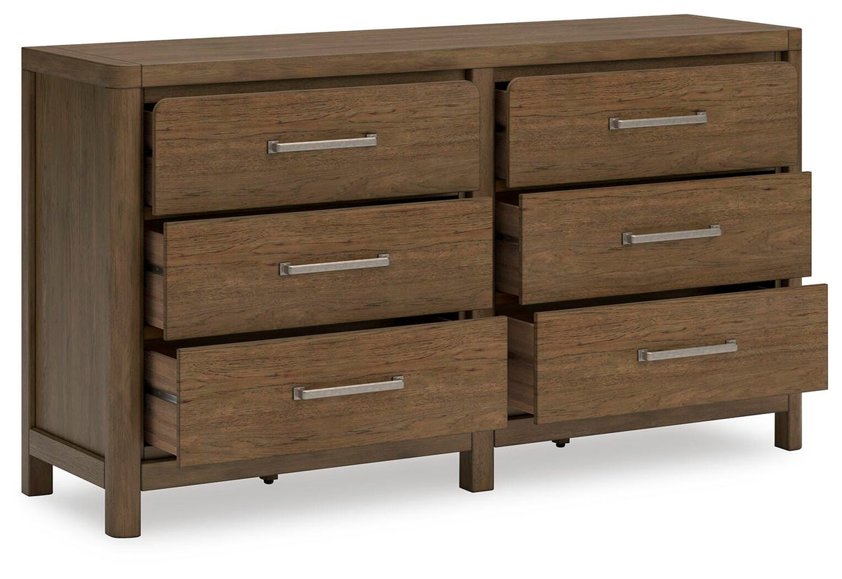Cabalynn Dresser in Light Brown, open view